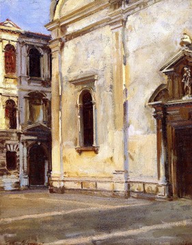 Santa Maria del Carmelo and Scuola Grande dei Carmini John Singer Sargent Oil Paintings